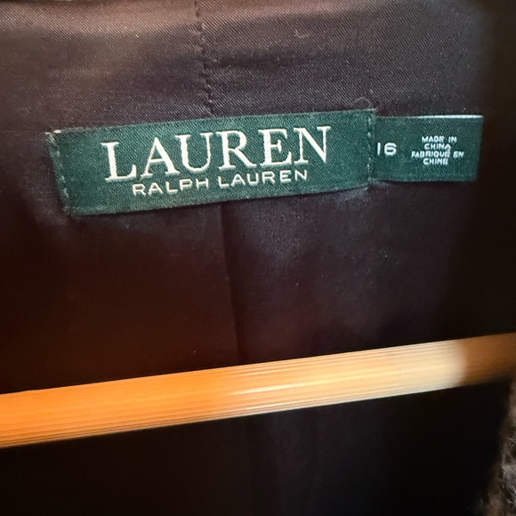 Lauren Ralph Lauren Women\'s Checkered Pea Coat - Black, Gray, Yellow